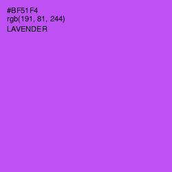 #BF51F4 - Lavender Color Image