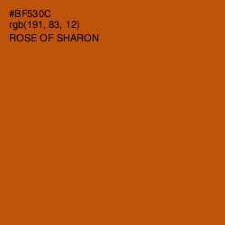#BF530C - Rose of Sharon Color Image