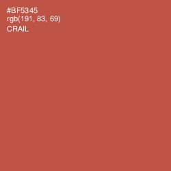 #BF5345 - Crail Color Image