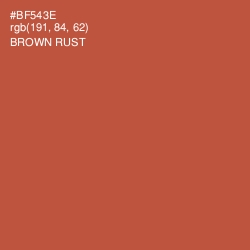 #BF543E - Brown Rust Color Image