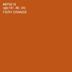 #BF5618 - Fiery Orange Color Image