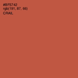 #BF5742 - Crail Color Image