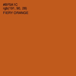 #BF5A1C - Fiery Orange Color Image