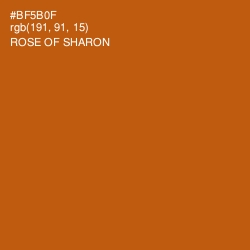 #BF5B0F - Rose of Sharon Color Image