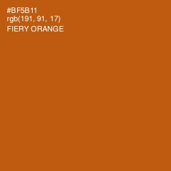 #BF5B11 - Fiery Orange Color Image