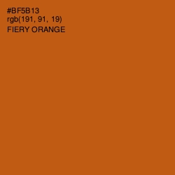 #BF5B13 - Fiery Orange Color Image