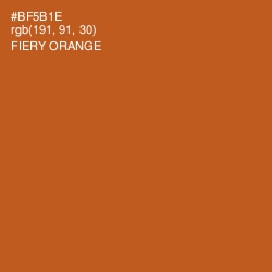 #BF5B1E - Fiery Orange Color Image