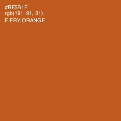 #BF5B1F - Fiery Orange Color Image