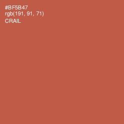 #BF5B47 - Crail Color Image