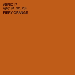 #BF5C17 - Fiery Orange Color Image