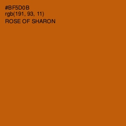 #BF5D0B - Rose of Sharon Color Image