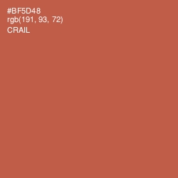 #BF5D48 - Crail Color Image