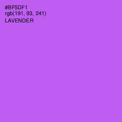 #BF5DF1 - Lavender Color Image