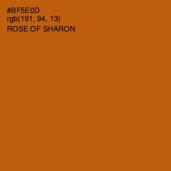 #BF5E0D - Rose of Sharon Color Image