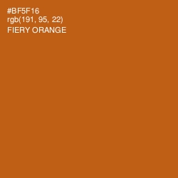 #BF5F16 - Fiery Orange Color Image