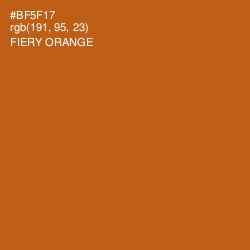 #BF5F17 - Fiery Orange Color Image