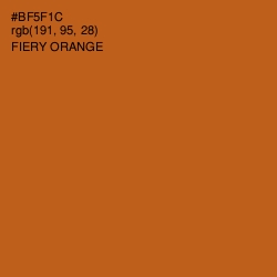 #BF5F1C - Fiery Orange Color Image