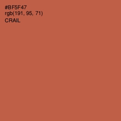 #BF5F47 - Crail Color Image