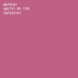 #BF5F81 - Tapestry Color Image