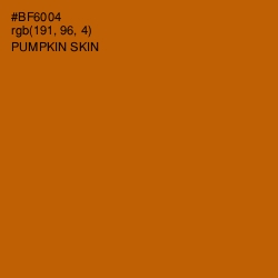 #BF6004 - Pumpkin Skin Color Image