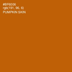 #BF6006 - Pumpkin Skin Color Image