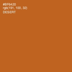 #BF6420 - Desert Color Image