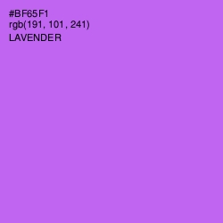 #BF65F1 - Lavender Color Image