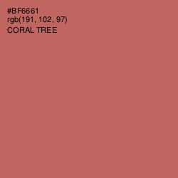 #BF6661 - Coral Tree Color Image