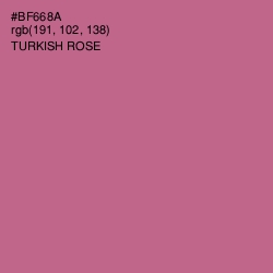 #BF668A - Turkish Rose Color Image