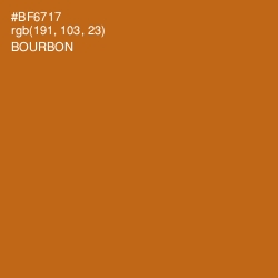 #BF6717 - Bourbon Color Image