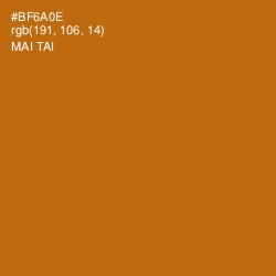 #BF6A0E - Mai Tai Color Image