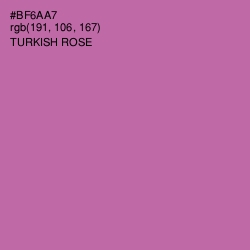 #BF6AA7 - Turkish Rose Color Image