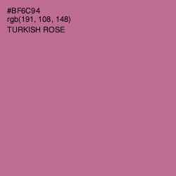 #BF6C94 - Turkish Rose Color Image