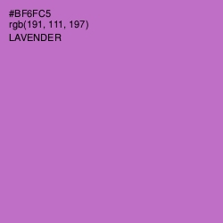 #BF6FC5 - Lavender Color Image