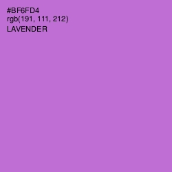 #BF6FD4 - Lavender Color Image