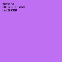 #BF6FF2 - Lavender Color Image