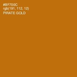 #BF700C - Pirate Gold Color Image