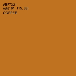 #BF7321 - Copper Color Image