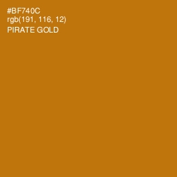 #BF740C - Pirate Gold Color Image