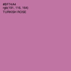 #BF74A4 - Turkish Rose Color Image