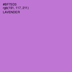 #BF75D3 - Lavender Color Image