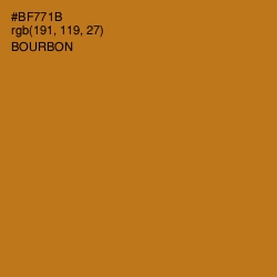 #BF771B - Bourbon Color Image
