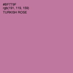 #BF779F - Turkish Rose Color Image