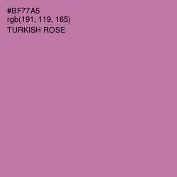 #BF77A5 - Turkish Rose Color Image