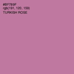 #BF789F - Turkish Rose Color Image
