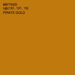 #BF790D - Pirate Gold Color Image