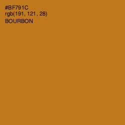 #BF791C - Bourbon Color Image