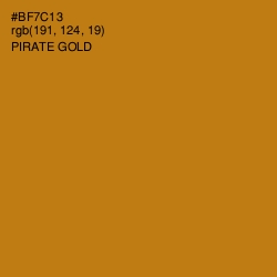 #BF7C13 - Pirate Gold Color Image