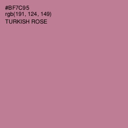 #BF7C95 - Turkish Rose Color Image