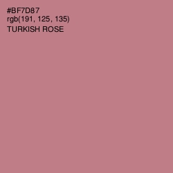 #BF7D87 - Turkish Rose Color Image